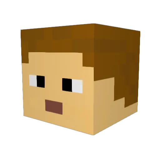JohnDeere_Power Minecraft avatar head, 3D render