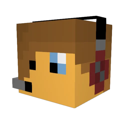 JohnDoe2017 Minecraft avatar head, 3D render