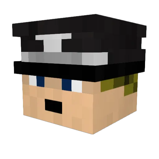 JohnDoe8383 Minecraft avatar head, 3D render