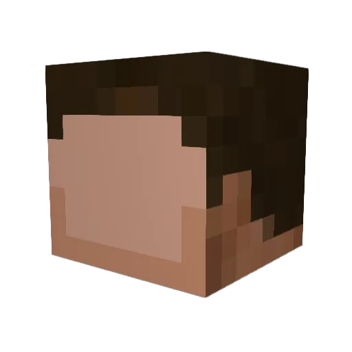 JohnEMcIntyre Minecraft avatar head, 3D render