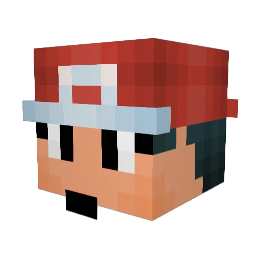 JohnFKramer Minecraft avatar head, 3D render