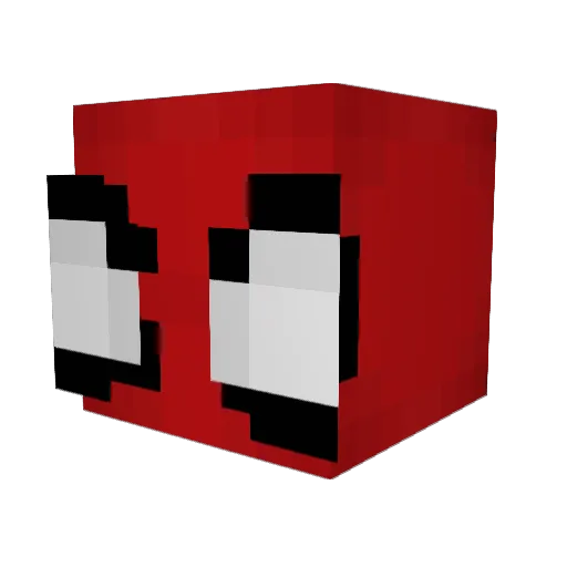 JohnFL Minecraft avatar head, 3D render