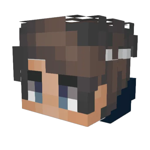 JohnFosterDulles Minecraft avatar head, 3D render