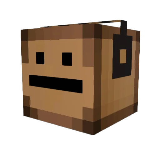 JohnGeometry Minecraft avatar head, 3D render