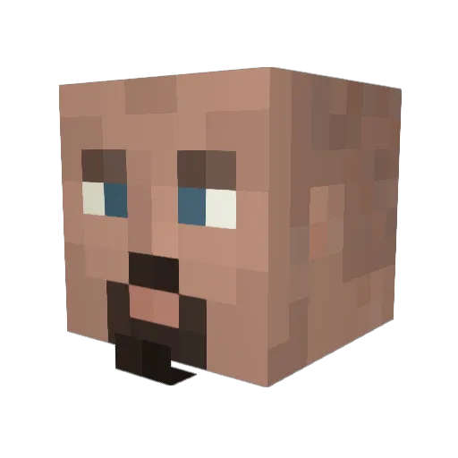 JohnGotti69 Minecraft avatar head, 3D render
