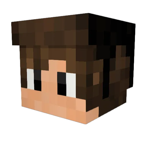 JohnICello Minecraft avatar head, 3D render