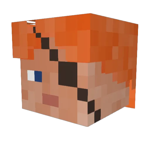 JohnInstantGreen Minecraft avatar head, 3D render
