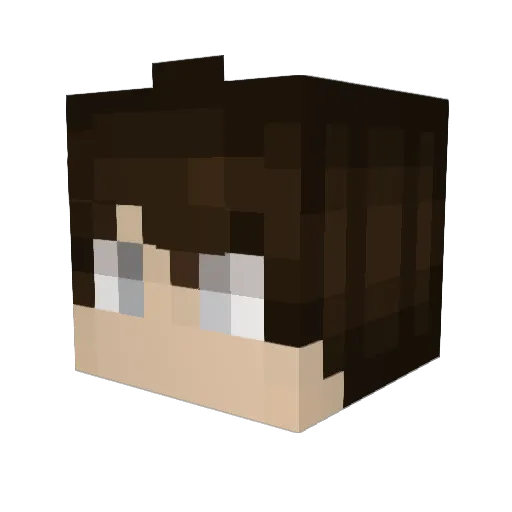 JohnIsle Minecraft avatar head, 3D render