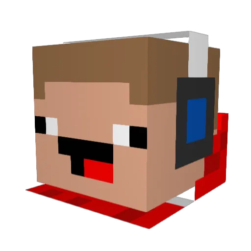 JohnJohn513 Minecraft avatar head, 3D render