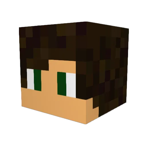 JohnKennedy7 Minecraft avatar head, 3D render
