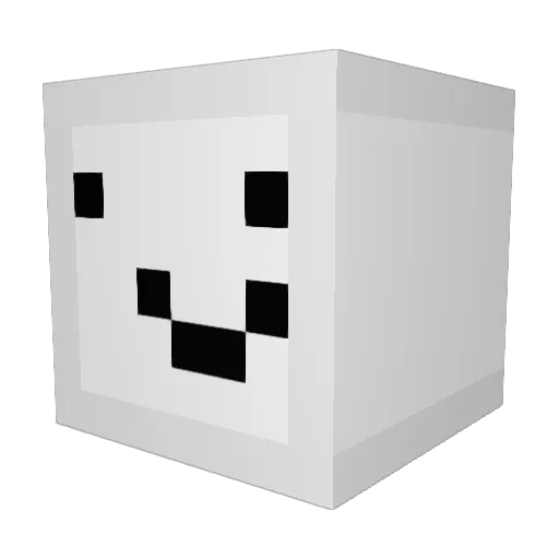 JohnLAVO Minecraft avatar head, 3D render