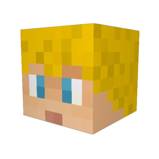 JohnLB88 Minecraft avatar head, 3D render