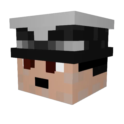 JohnLemonERP Minecraft avatar head, 3D render