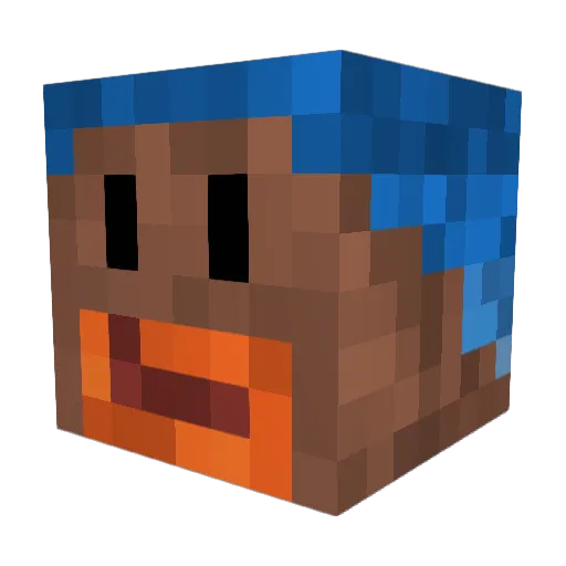 JohnLovelock Minecraft avatar head, 3D render