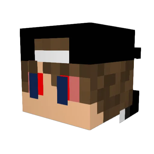 JohnMagz Minecraft avatar head, 3D render