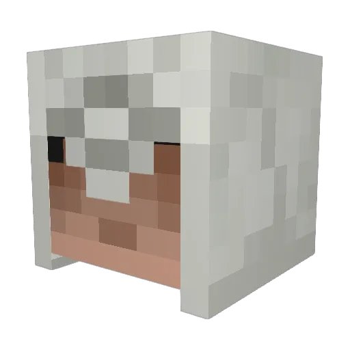 JohnMave1860 Minecraft avatar head, 3D render