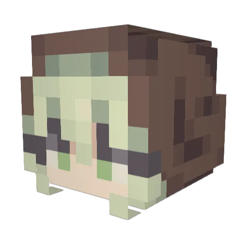 JohnMuffin Minecraft avatar head, 3D render