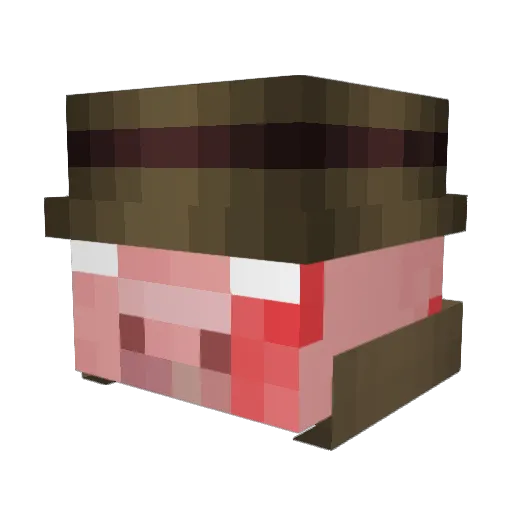 JohnPaauul Minecraft avatar head, 3D render