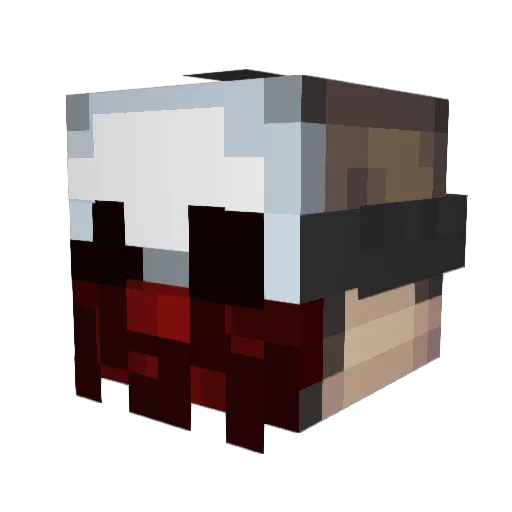 JohnPhairFax Minecraft avatar head, 3D render