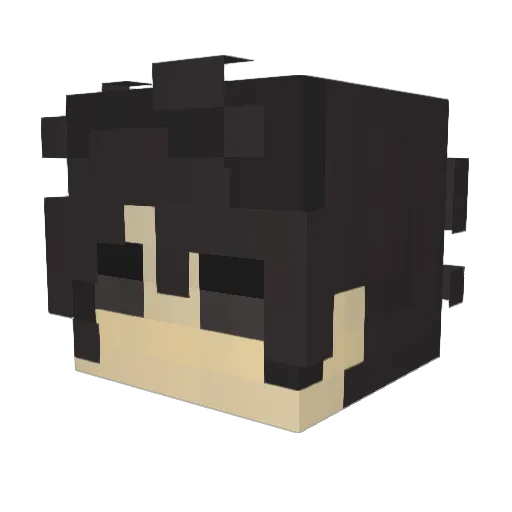 JohnRobertBlood Minecraft avatar head, 3D render