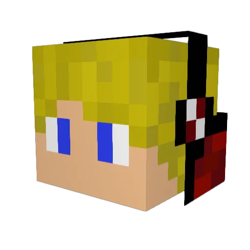 JohnSam118 Minecraft avatar head, 3D render