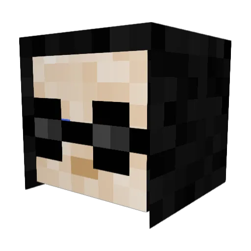 JohnSmallberries Minecraft avatar head, 3D render