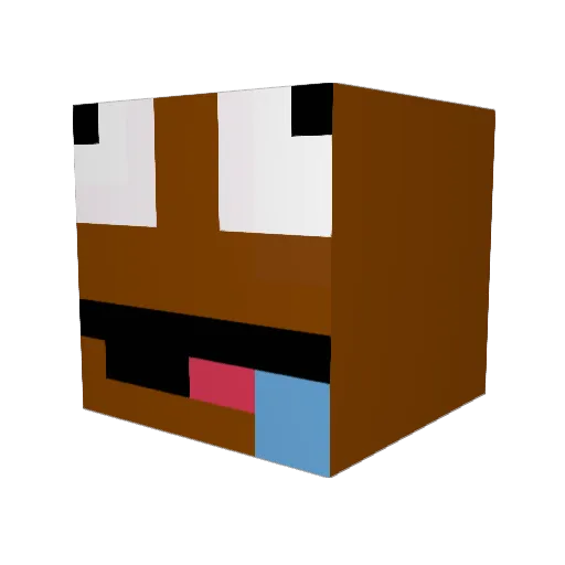 JohnStarp Minecraft avatar head, 3D render