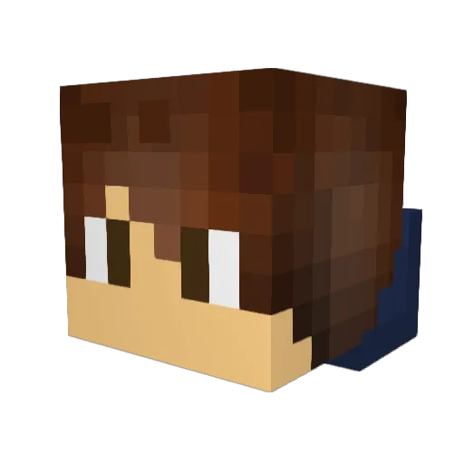 JohnTheGod Minecraft avatar head, 3D render