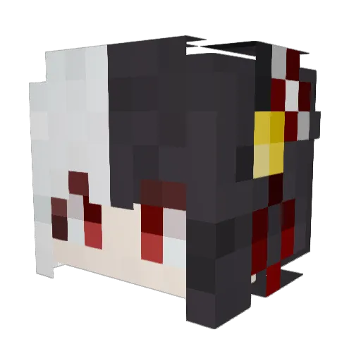 JohnTian Minecraft avatar head, 3D render