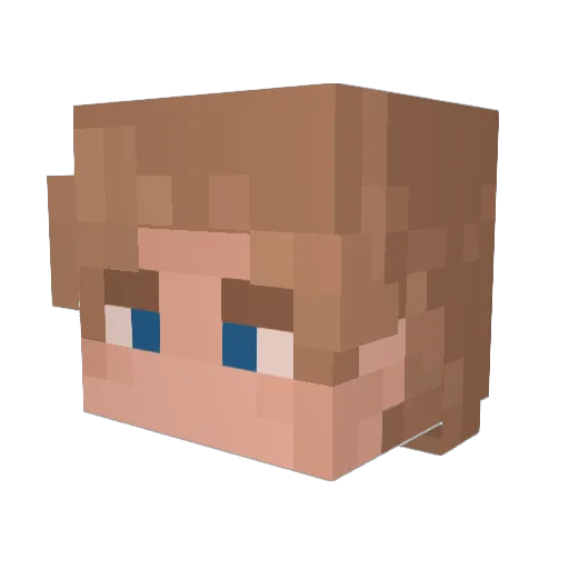 JohnTimes2 Minecraft avatar head, 3D render