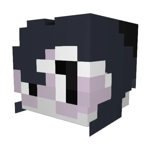 JohnUnderGround Minecraft avatar head, 3D render