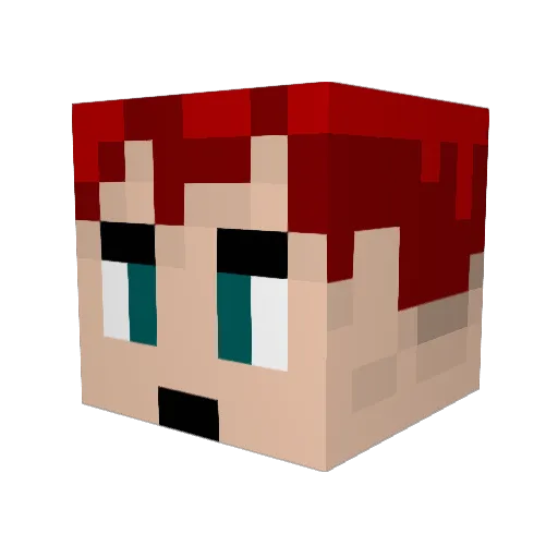JohnWHarris Minecraft avatar head, 3D render