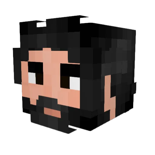 JohnWick96 Minecraft avatar head, 3D render