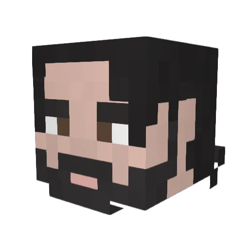 JohnWish95 Minecraft avatar head, 3D render