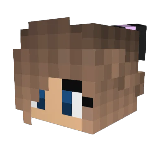 JohnXenium Minecraft avatar head, 3D render