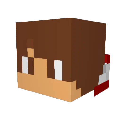 JohnYTS Minecraft avatar head, 3D render