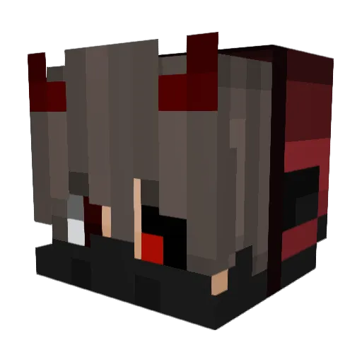 JohnZW Minecraft avatar head, 3D render
