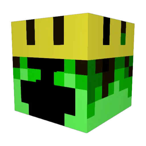 John_226_ Minecraft avatar head, 3D render
