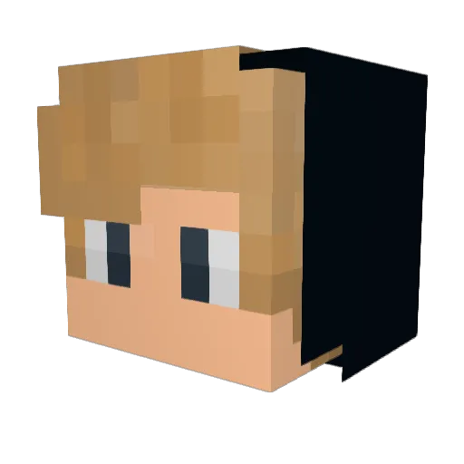 John_6800 Minecraft avatar head, 3D render