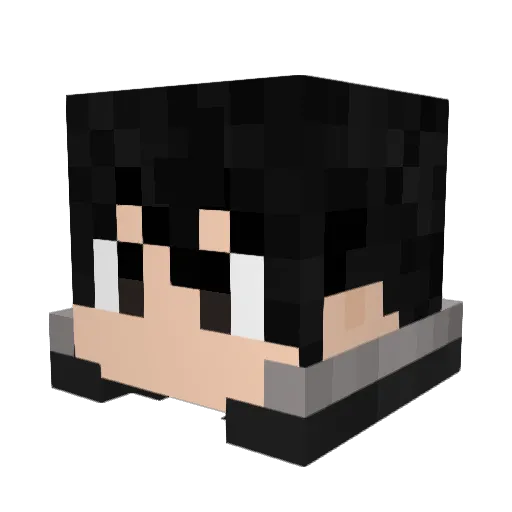 John_Aparis Minecraft avatar head, 3D render