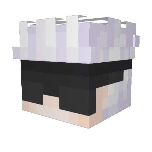 John_Cenas Minecraft avatar head, 3D render