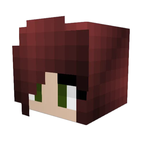 John_Coeus Minecraft avatar head, 3D render