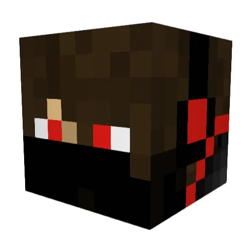 John_Deere100 Minecraft avatar head, 3D render