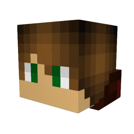 John_Fuzzybeard Minecraft avatar head, 3D render