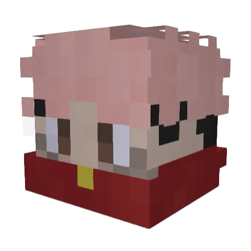 John_Hambo Minecraft avatar head, 3D render