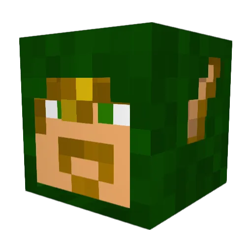 John_Iemon Minecraft avatar head, 3D render