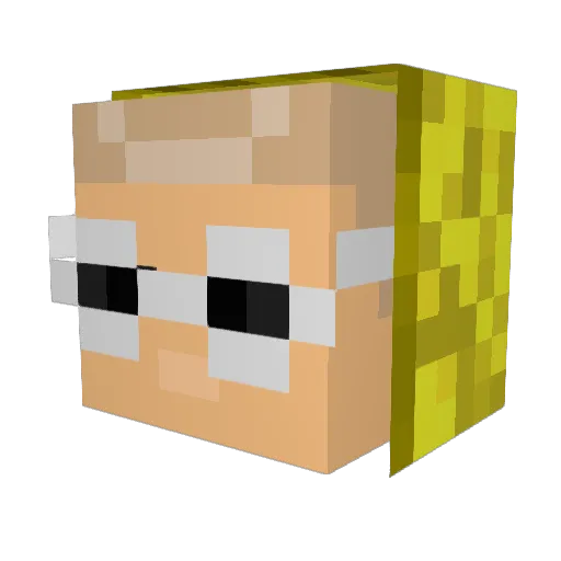 John_Jager Minecraft avatar head, 3D render