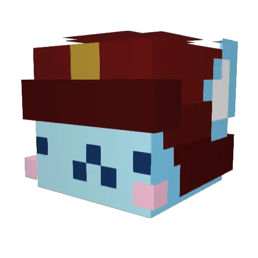 John_Ki Minecraft avatar head, 3D render