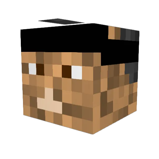 John_Kreese Minecraft avatar head, 3D render