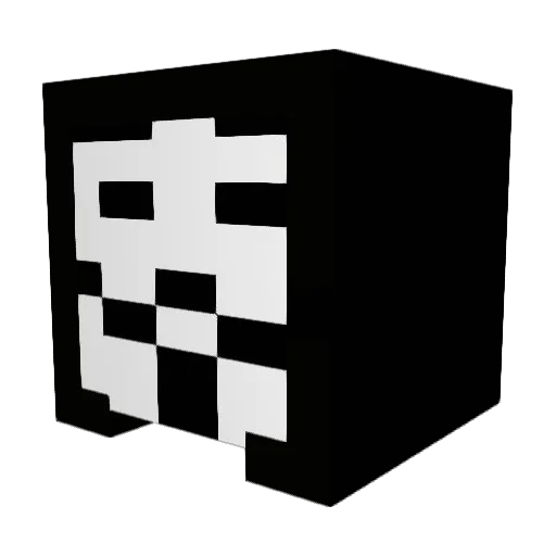 John_PJ Minecraft avatar head, 3D render